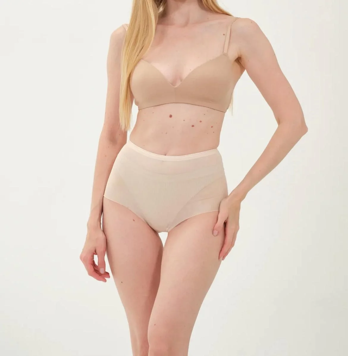 Freshness 0025 Lazer Kesim Tül Yüksek Bel Bato Korse görsel 3