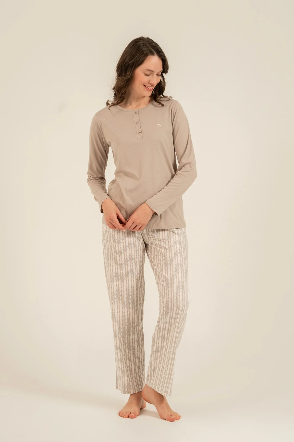 Arnetta 3779-x Kadın Uzun Kollu Pijama Takım görsel 4