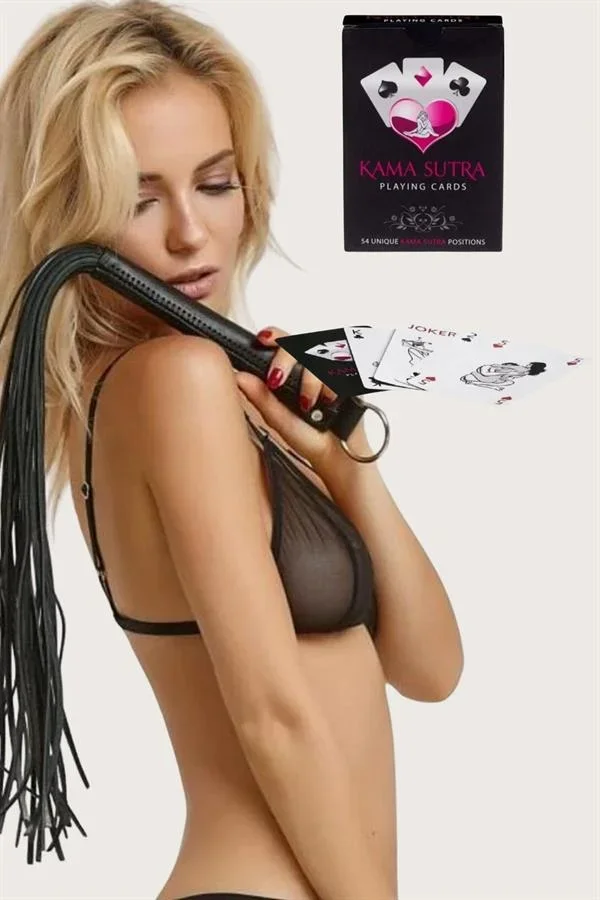 Görselli Oyun Kartı Kama Sutra Siyah Set