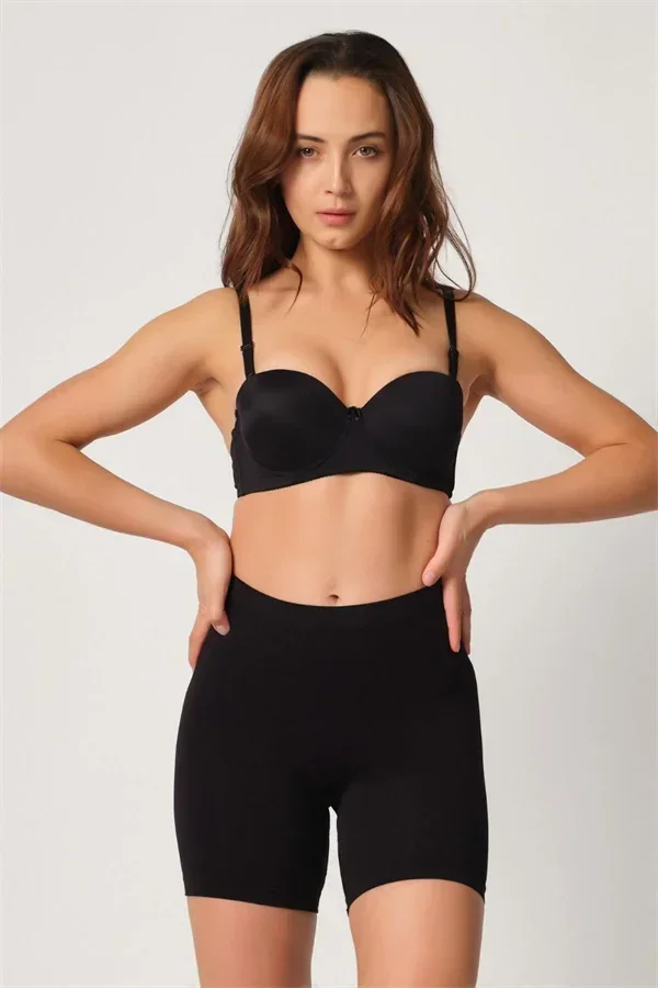 Siyah MI 3003 Soft Paçalı Boxer
