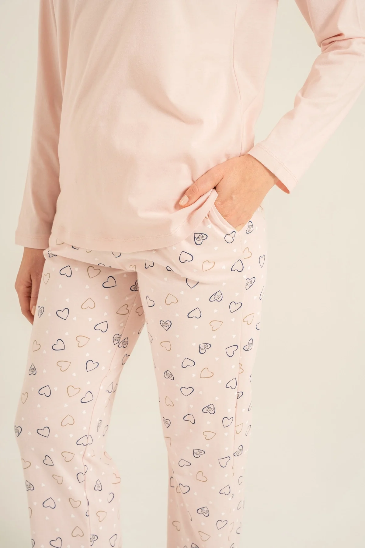 Rolypoly Rp3902-S Kadın Uzun Kol Pijama Takım görsel 4