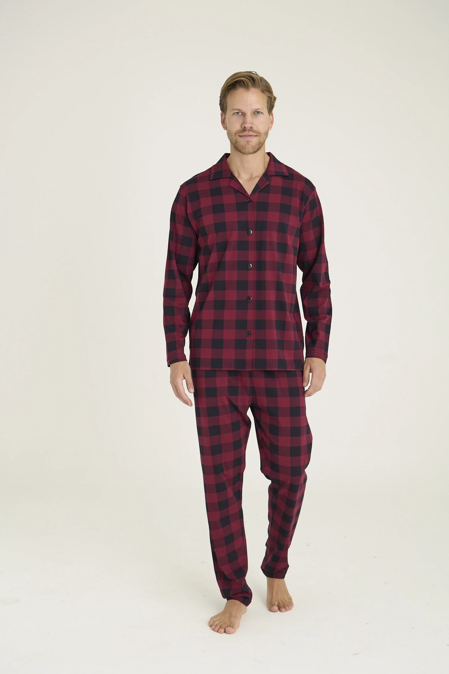 Kocabey 9209 Erkek Apaj Yaka Pijama Takım görsel 2