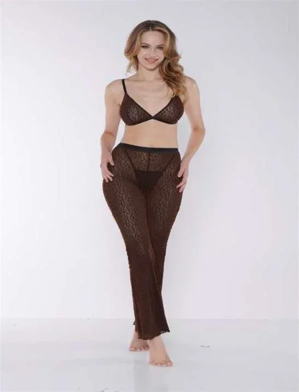 Siyah Sütyen Pijama Takımı görsel 2