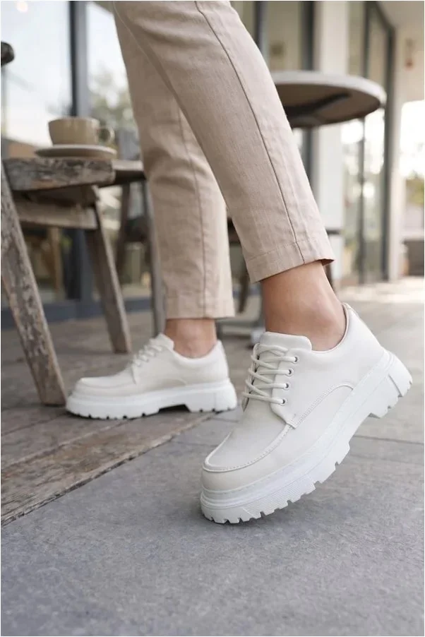 Erkek Ayakkabı Ayakkabı Bağcıklı Klasik Cilt Casual Formlu Dengeli görsel 3