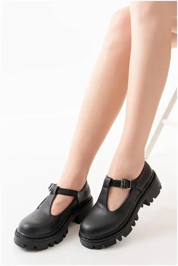 Kadın Loafer Ayakkabı Ayakkabı Bağcıksız Tabanlı Yumuşak Yüksek Casual görsel 2