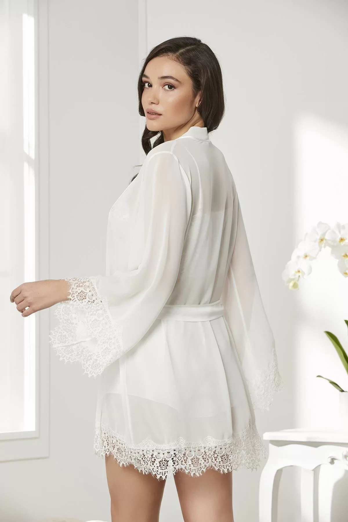 Pierre Cardin 7005 Sabahlıklı Şort Gecelik Takım görsel 3