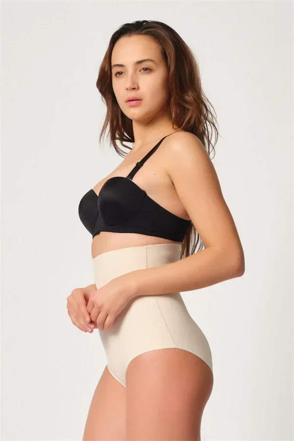 Ten MI 2708 Lazer Yüksek Bel Kesim Slip Hayalet Korse görsel 3