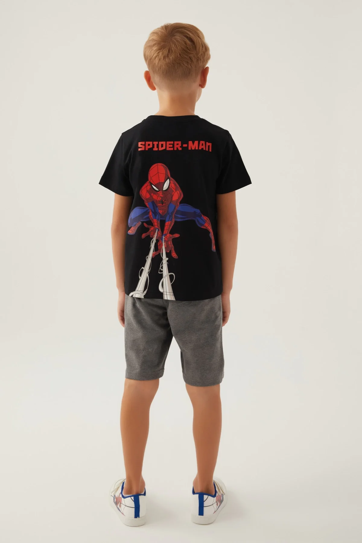 Disney 4878-3 Spider-Man Erkek Çocuk Şort Takım görsel 5