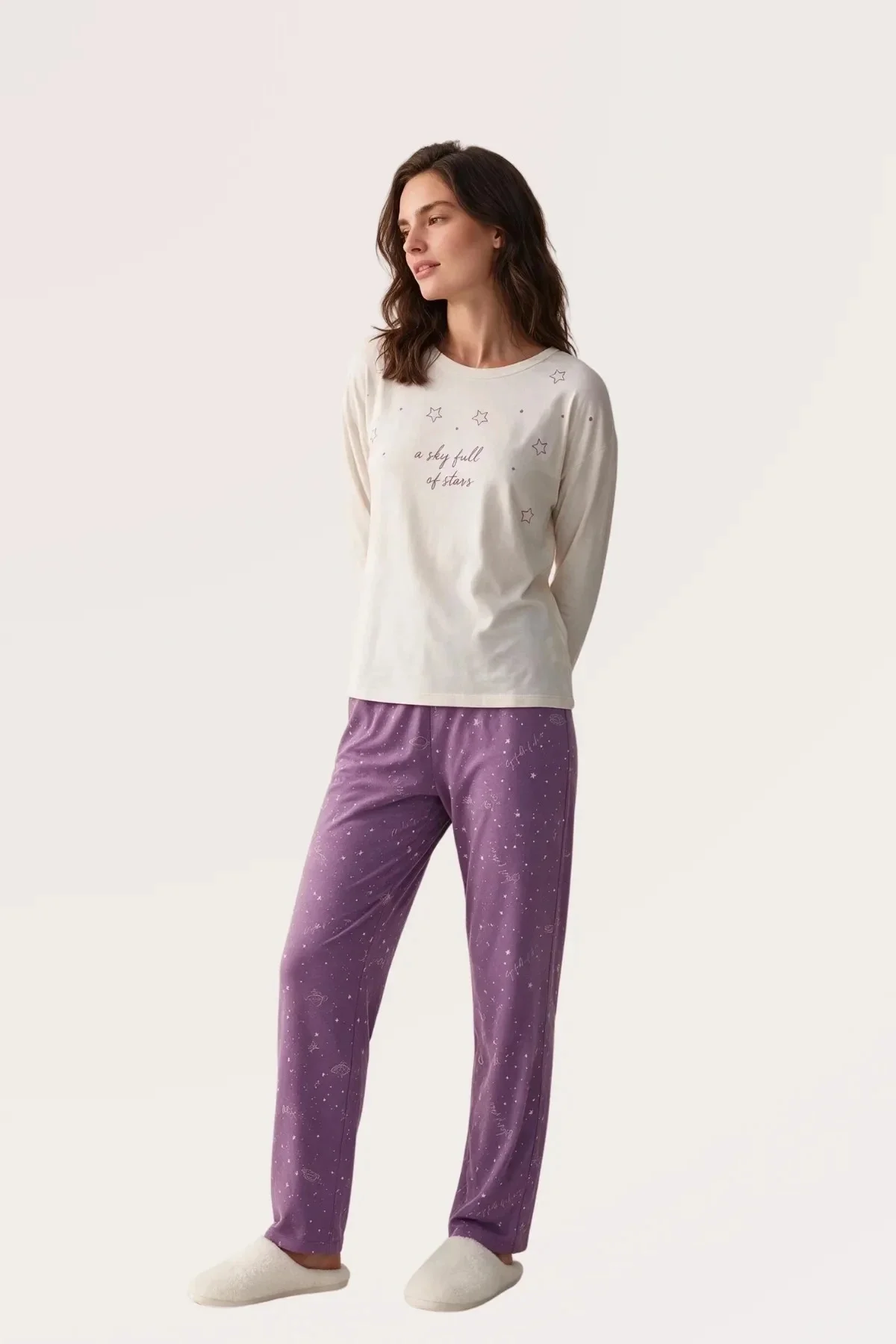 Pjs 30170 Kadın Uzun Kol Pijama Takımı görsel 3